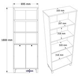 Hanah home Bookshelf, bijela Slike