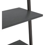  Naslanjajuće police s 5 razina crne 64 x 34 x 185,5 cm | shoptok.hr