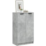 The Living Store Omarica za čevlje betonsko siva 59x35x100 cm konstruiran les - Omarica Za Čevlje, (21433906) Cene