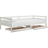  Dnevni ležaj s ladicama 90 x 200 cm bijeli od masivne borovine | shoptok.hr