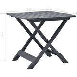  vrtni stol antracit 79 x 72 x 70 cm plastični | shoptok.hr