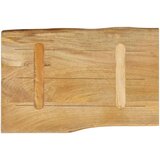 vidaXL Mizna plošča 50x40x2,5 cm naraven rob trden mangov les | Shoptok.si