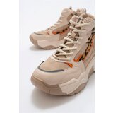 LuviShoes Olivia Beige Patterned Women's Sports Boots | Shoptok.si