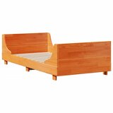  s regalom za knjige bez madraca 75 x 190 cm masivno drvo | Eponuda.com