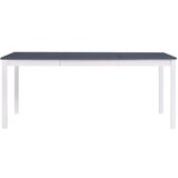 Furnova Jedilna miza bela in siva 180x90x73 cm borovina, (21946722) | Shoptok.si