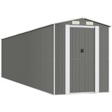  Vrtno spremište svjetlosivo 192x772x223 cm pocinčani čelik | shoptok.hr