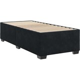 vidaXL Box spring postelja z vzmetnico črn 90x190 cm žamet | Shoptok.si