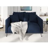 Ropez Temno modra sedežna garnitura iz šenilje 140 cm Freya – | Shoptok.si