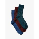 Koton 3-Piece Socks Set Geometric Patterned Multicolored Cene