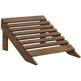  Vrtni dvosjed Adirondack od jelovine s otomanom smeđi | shoptok.hr