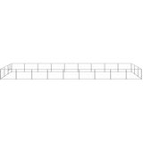 vidaXL Pasji boks srebrn 27 m² jeklo | Shoptok.si