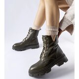 Gemre Dark green insulated cut-out work boots Fru Cijene