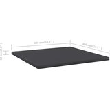 Police za knjige 8 kom sive 40 x 40 x 1,5 cm konstruirano drvo | Eponuda.com