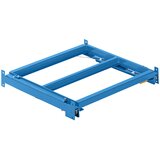 LISTA Izvlečni okvir, ŠxG 890 x 1260 mm, obremenitev police 800 kg, izvlek 65%, svetlo modra | Shoptok.si