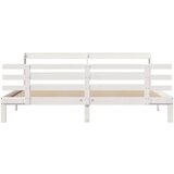  Okvir kreveta s uzglavljem bez madraca bijeli 200x200 cm - Bijela 200 x 200 cm | shoptok.hr