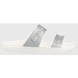 Crocs Natikači Classic Glitter II Sandal ženski, srebrna barva, 207769