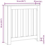  Pokrov za radijator hrasta sonome 78x20x82 cm konstruirano drvo | shoptok.hr