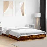 Furnova Posteljni okvir dimljeni hrast 140x190 cm inženirski les, (21936382) Cene