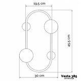 Vesta 385 ZIDNA LAMPA 2*G9 MESING | ePonuda.com