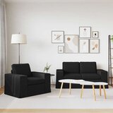 SOFA Kavč 2 pcs Črna Splošne dimenzije: 162 x 80 x 82 cm (Š x G x V), (5000145312) | Shoptok.si