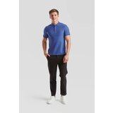 Fruit Of The Loom Niebieska koszulka męska Iconic Polo Friut of the Loom | shoptok.hr