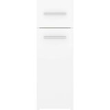 vidaXL Lekarniška omara bela 20x45,5x60 cm iverna plošča | Shoptok.si