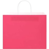  Papirnate vrećice 250 kom s ručkama ružičaste 32x22x24 cm | shoptok.hr