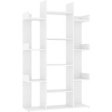 Maison Chic Knjižna omara - Knjižni regal bela 86x25,5x140 cm iverna plošča, (21725408) Cene