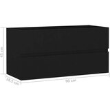 vidaXL Ormarić za umivaonik crni 90 x 38,5 x 45 cm od iverice | shoptok.hr