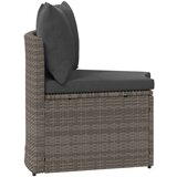  Kavčna garnitura 2 pcs Siva Trden akacijin les in poli ratanu, (5000145655) | Shoptok.si
