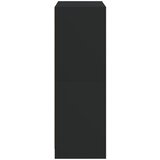  Visoka komoda s vratima crna 68x37x109 cm konstruirano drvo | shoptok.hr