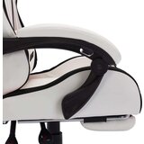 vidaXL igraća stolica s rgb led svjetlima crno-bijela od umjetne kože | shoptok.hr