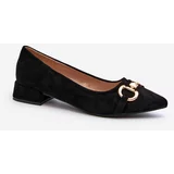 Kesi Suede Pointed Flats Black Ethere