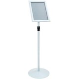 Stojalo za plakat srebrna 33 x 33 x 126 cm PVC in jeklo, (5000201355) | Shoptok.si