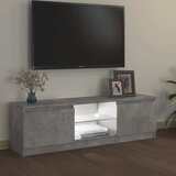 TV ormarić s LED svjetlima siva boja betona 120 x 30 x 36 cm | shoptok.hr