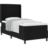 vidaXL Box Spring Krevet s Madracem Crni 80x200 cm Tkanina | shoptok.hr