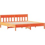 vidaXL Okvir kreveta s uzglavljem voštano smeđi 200x200 cm od borovine Cijene