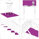  Stepenica Pravokutni 4 pcs Srebrno 50 x 40 cm Aluminij | shoptok.hr