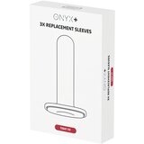 KIIROO Onyx Tight Fit - manžeta za masturbator - 3 kom (bijela) | shoptok.hr