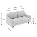 Atelier Del Sofa 2-Seat sofa robin 2 beach walnut | Eponuda.com