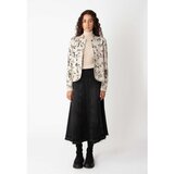 IVKO WOMAN ženska žakardna jakna/ cvetni motiv - prljavo bela 242512.011