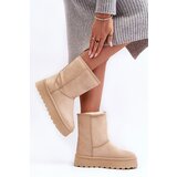 Boto PS1 Women's Snow Boots with Faux Fur Lining Beige Abrams | ePonuda.com