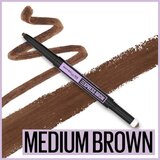 Maybelline new york express brow satin duo olovka za obrve medium brown 02 | ePonuda.com