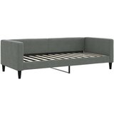  Dnevni krevet na razvlačenje tamnosivi 90 x 200 cm od tkanine | shoptok.hr