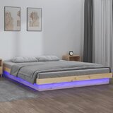  The Living Store LED posteljni okvir 180x200 cm trden les - Posteljni Okvir, (21501653) Cene