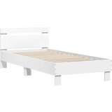 Okvir za krevet s uzglavljem bijeli 75x190 cm konstruirano drvo | shoptok.hr