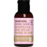 benecosBIO gel za prhanje "Entdecke die wilde Rose in dir" - 50 ml