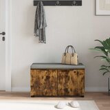  Klupa za hodnik s jastukom Dimljeni Hrast 80 x 38 x 46 cm | Eponuda.ba