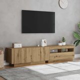 TV ormarić s LED svjetlima Artisan hrast 180x35x40 cm | Eponuda.com