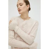 IVY OAK Volnen pulover ženski, roza barva
